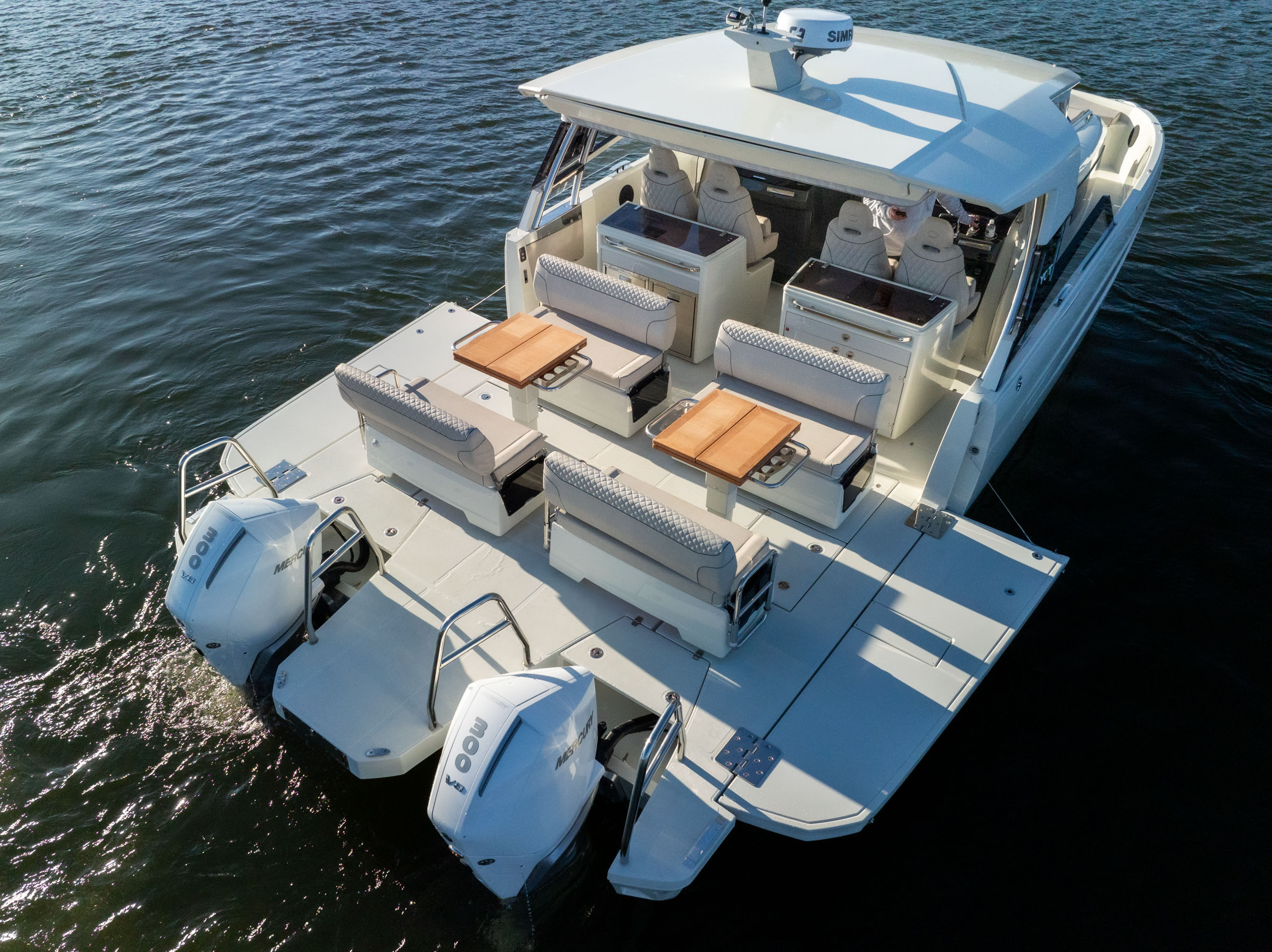 Serata aerial view showing expansive deck